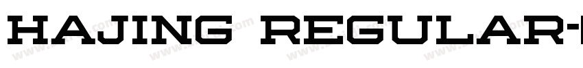 hajing Regular字体转换